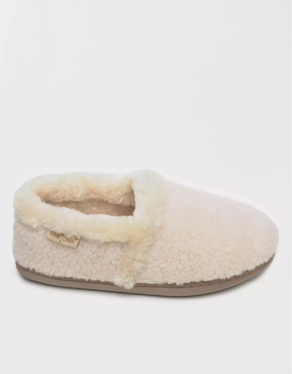 Chaussons American Eagle Hanging Dina Sherpa Blanche Femme | VRL-63305575